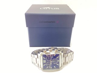 reloj pulsera caballero lotus cronógrafo rectangular