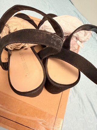 Sandalias de tacón negras