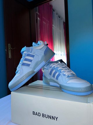 Adidas Forum Bad Bunny Azules Talla 42