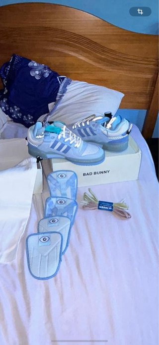 Adidas Forum Bad Bunny Azules Talla 42