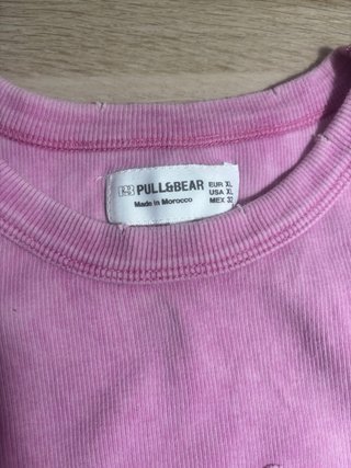 Top largo rosa