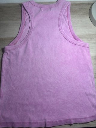 Top largo rosa