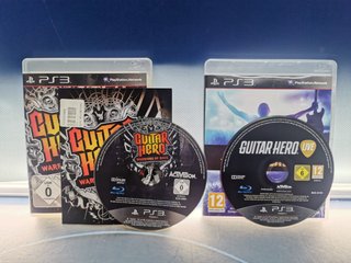 2 Videojuegos PS3. Guitar Hero: Live + Warriors of Rock