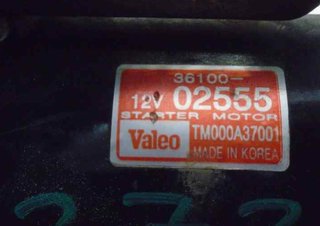 Kia 3884854 3610002555 motor arranque picanto (sa)