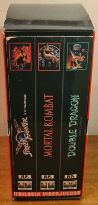Trilogía Videojuegos VHS Mortal Kombat y Double Dr