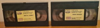 Trilogía Videojuegos VHS Mortal Kombat y Double Dr