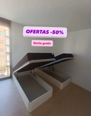 Canapés abatibles blancos OFERTA