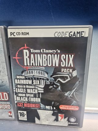 Dos juegos de PC RAINBOW SIX PACK +RAINBOW SIX 3