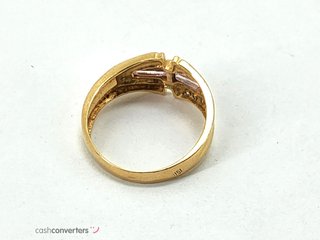 anillo oro 18k con piedra con circonita