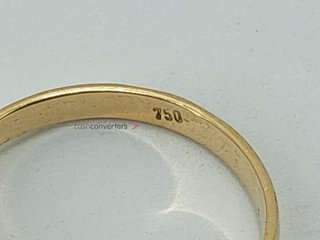anillo oro 18k con piedra con esmeralda