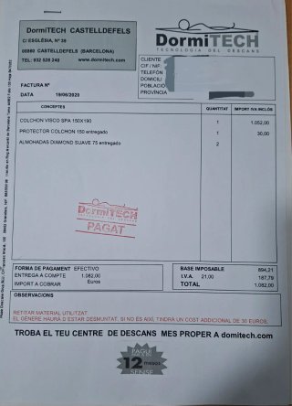 ¡¡OPORTUNIDAD!! Colchón Viscoelástico BUEN ESTADO.