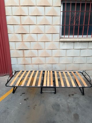 Cama Plegable con Ruedas y Somier