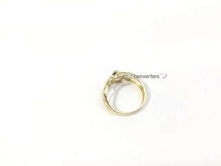 sortija oro 18k con circonita