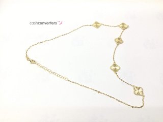 gargantilla oro 18k con circonita 25cm