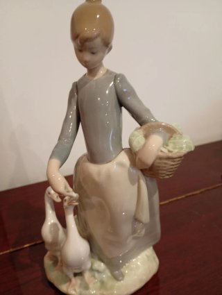 Figura Lladró Niña con Patos