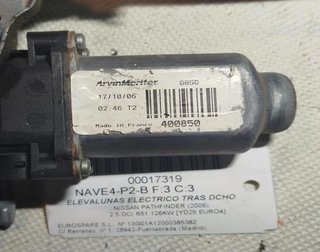 Elevalunas tras der nissan 400850 pathfinder 17319