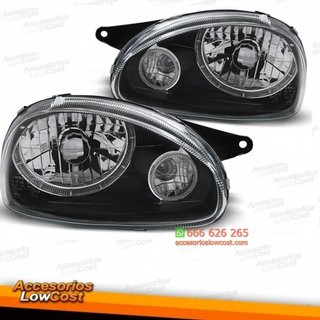 FAROS OJOS DE ÁNGEL CORSA B 93-00.CRISTAL CLARO-N