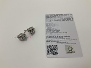 pendientes oro 18k con piedra con topacio