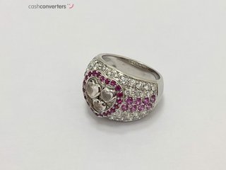 anillo oro 18k con piedra con diamante,zafiro t. 11 (16,24 mm)