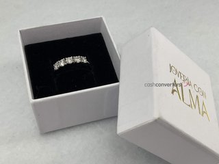 anillo oro 18k con piedra con diamante