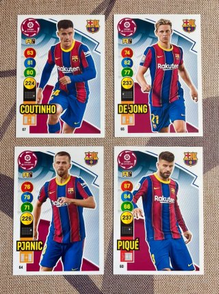 Lote 4 Cromos Barcelona Adrenalyn XL LaLiga