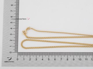 cadena oro 18k 25cm