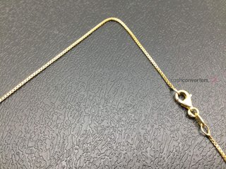 cadena oro 14k 18cm