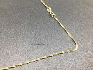 cadena oro 18k 26cm