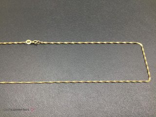 cadena oro 18k 26cm