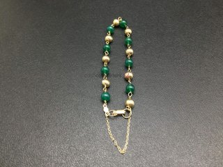pulsera oro 18k con piedra con circonita