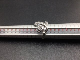 anillo oro 18k con piedra con circonita