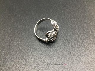 anillo oro 18k con piedra con circonita