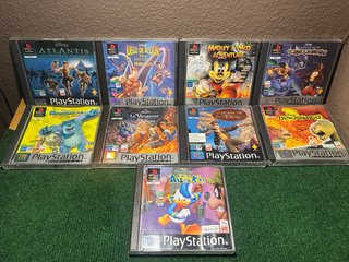 Lote 9 Videojuegos Disney PS1