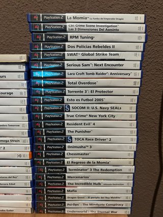 Lote juegos PlayStation 2.