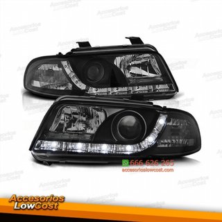 FAROS LED LUZ DIURNA AUDI A4 B5  94 -99   NEGRO