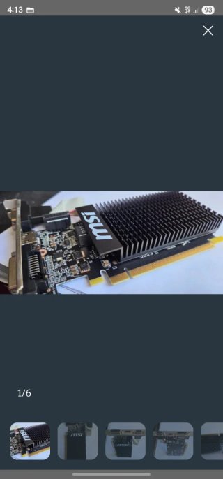 Tarjeta gráfica MSI geforze 710 2gb