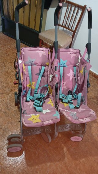 Seggiolini gemellari per passeggini pieghevoli