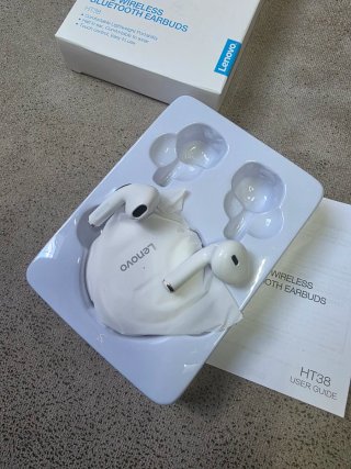 Auriculares Bluetooth Lenovo HT38 Blancos