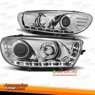 FAROS LUZ DIURNA VW SCIROCCO III,08++.CRISTAL CLA