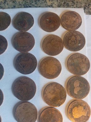 Monedas antiguas variadas
