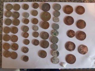 Monedas antiguas variadas