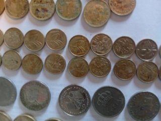 Monedas antiguas variadas