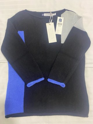 Jersey GAP Cachemira Negro y Azul