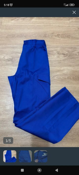Pantalón de trabajo azul