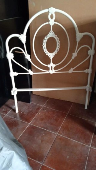 Cabecero Forja Antiguo Blanco