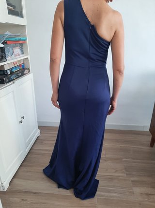 Vestido fiesta azul noche