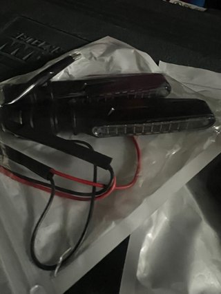 Intermitentes LED Flecha Negro Moto Quad Atv