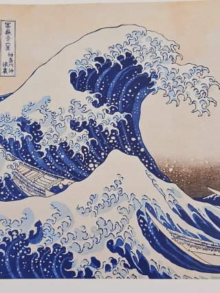 Set 2 Poster Hokusai wallart japan stile