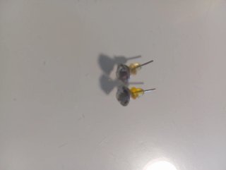 Pendientes Parfois perla transparente dorados