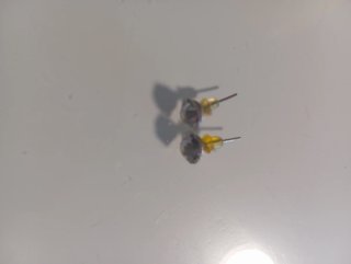 Pendientes Parfois perla transparente dorados